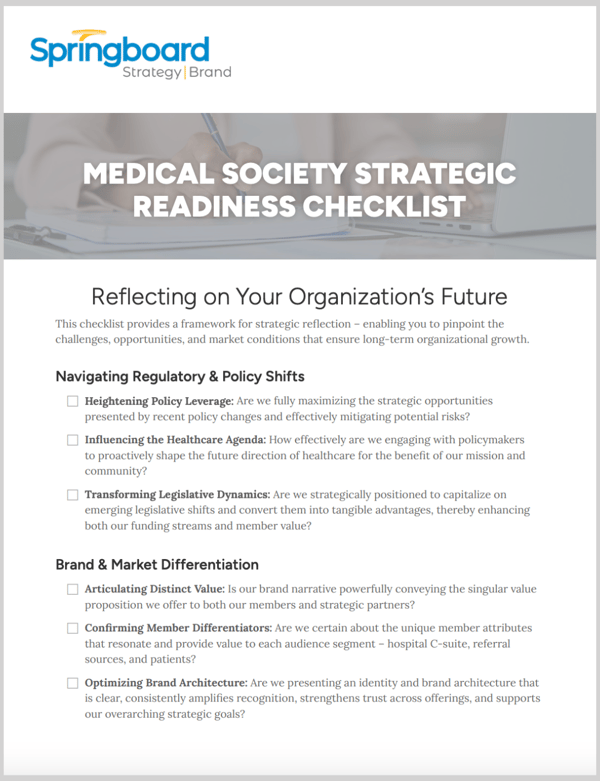 Medical Society Checklist