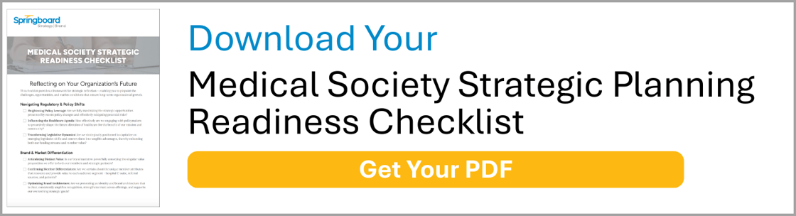 Medical Society Strategic Planning Readiness Checklist CTA-1